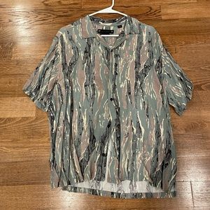 Allsaints camp collar button down (Large)